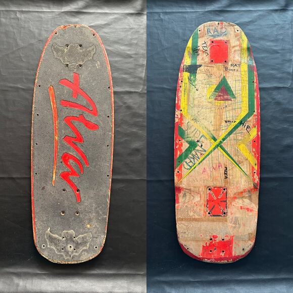 VTG ALVA Skateboard Deck THRASHED 70s 90s OG Danforth Tony Alva Duncan Ratagui